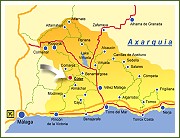 Map of the Axarquia